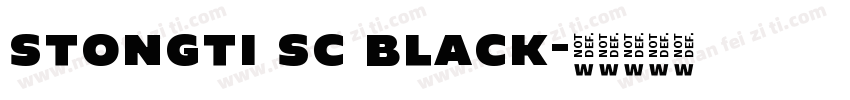 stongti sc black字体转换